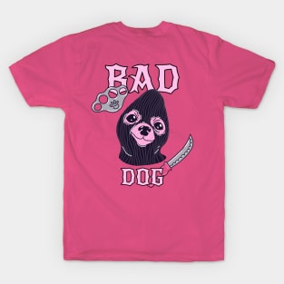 bad dog in balaclava meme T-Shirt